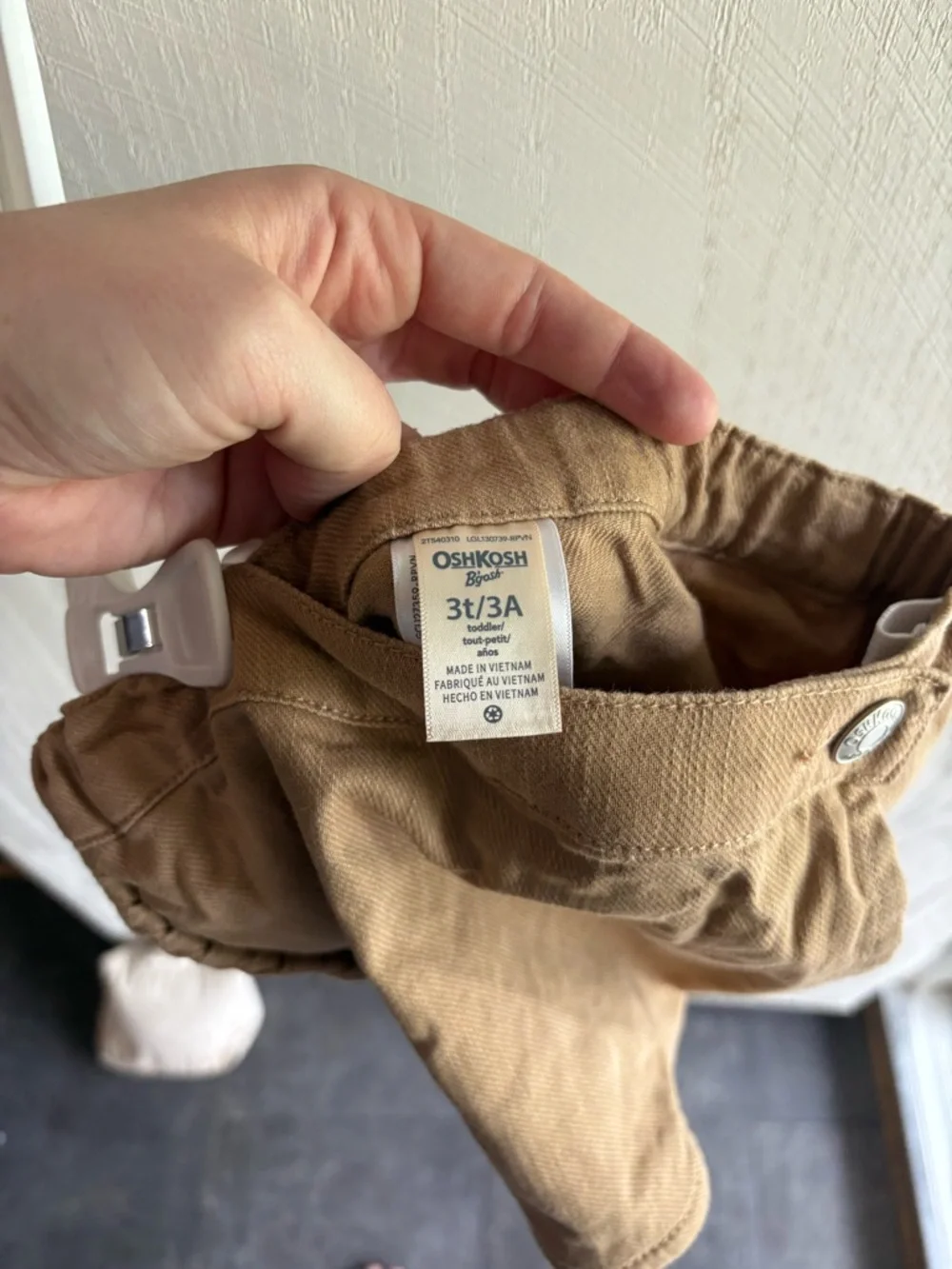 B’gosh 3T Khaki Skort Braided Detail Wrap Front Toddler Girls Shorts‎ Skirt
